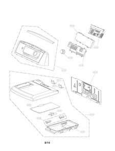 Part Location Diagram of AGL73961905 LG PANEL ASSEMBLY,FRONT