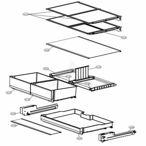 Refrigerator Parts Diagram and Parts List for LRFVC2406D ASBCNA1 LG Refrigerator