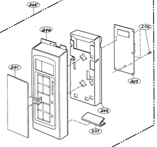 Part Location Diagram of 6871W2S245B LG PCB ASSEMBLY,SUB