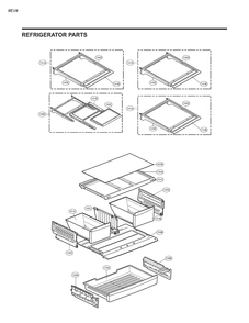 Refrigerator Parts Diagram and Parts List for GM-J268NSJM ASTCNA0 LG Refrigerator