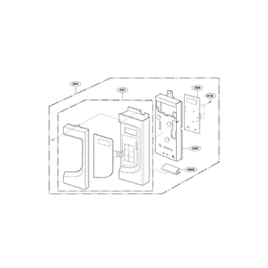 Controller Diagram and Parts List for LMV2053ST 00 LG Microwave