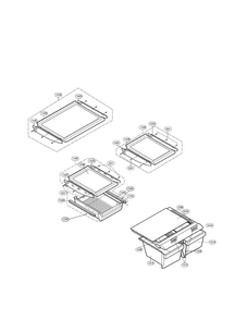 Refrigerator Parts Diagram and Parts List for LRBC20512SW 01 LG Refrigerator