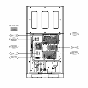 Outdoor Unit Diagram and Parts List for ARUN053GF2 AWGBLUS LG Air Conditioner