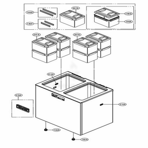 Main 2 Diagram and Parts List for LKIM08121V ANSCNA0 LG Refrigerator