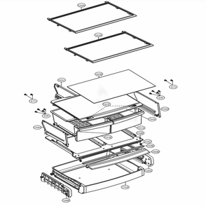 Refrigerator Parts Diagram and Parts List for 79412 ASWCSE1 LG Refrigerator
