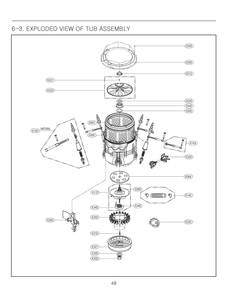 Part Location Diagram of 5006EA3009D LG CAP,PULSATOR