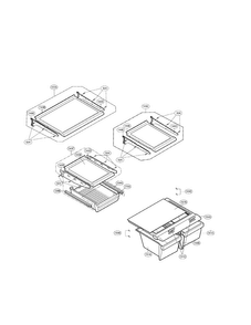Refrigerator Parts Diagram and Parts List for LRBN20512SW01  LG Refrigerator