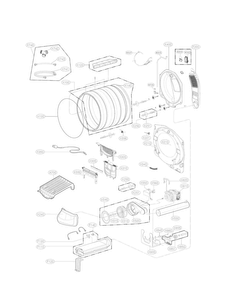 Part Location Diagram of MJT62802801 LG TUB,DRUM(FRONT)