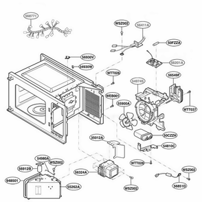 Part Location Diagram of 6877W1A506E LG HARNESS,SINGLE