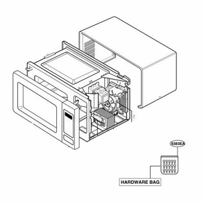 Main Diagram and Parts List for JES1656WH CWHEGEU LG Range