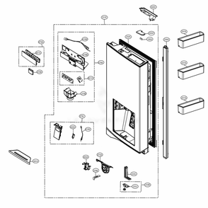 Part Location Diagram of EAD60704023 LG HARNESS ASSEMBLY