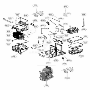 Main 7 Diagram and Parts List for S3BERB ALBEEUS LG Steamer