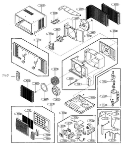 Cabinet Parts Diagram and Parts List for WG1000R  LG Air Conditioner