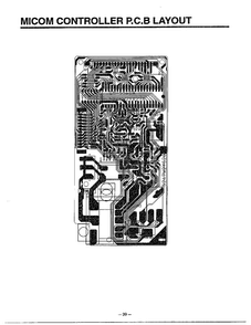 Controller P.c.b. Layout Diagram and Parts List for MA-880MW  LG Microwave