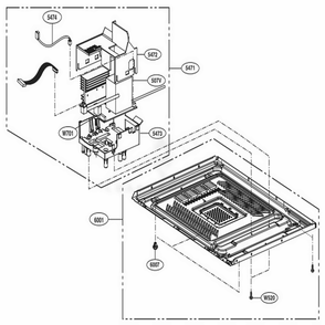Part Location Diagram of EBR82899402 LG PCB ASSEMBLY,SUB