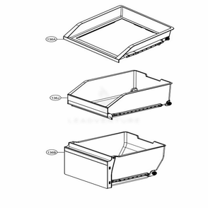 F-Room Drawer Part Diagram and Parts List for LNXC23726S ASTCNA0 LG Refrigerator