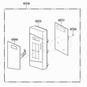 Controller Parts Diagram and Parts List for MA7005ST CS1EGSE LG Wall Oven