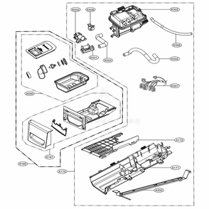 Part Location Diagram of AGL73678503 LG PANEL ASSEMBLY,DRAWER
