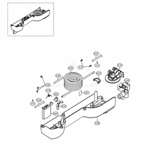 Dispenser Parts Diagram and Parts List for 79433 ASTCSE0 LG Refrigerator