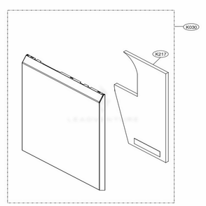 Part Location Diagram of ACQ88048302 LG COVER ASSEMBLY,FRONT