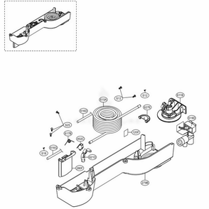 Dispenser Parts Diagram and Parts List for 79439 AWBCSE4 LG Refrigerator