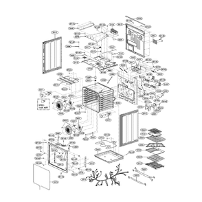 Cavity Diagram and Parts List for LSE3092ST 00 LG Range
