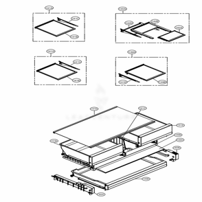 Refrigerator Parts Diagram and Parts List for 73115 ASTCSE2 LG Refrigerator