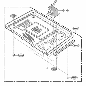 Part Location Diagram of 6170W1D023X LG TRANSFORMER,HIGH VOL