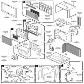 Part Location Diagram of 4995A20131R LG CASE ASSEMBLY,CONTROL