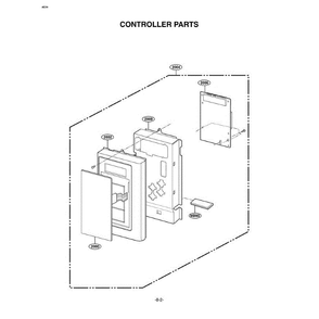 Section 6 Diagram and Parts List for MV-1525B BKEGSE LG Microwave Oven Combo