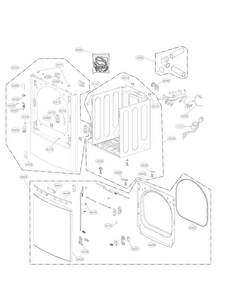 Part Location Diagram of ADV75188602 LG FRAME ASSEMBLY