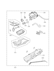 Panel Drawer Parts Diagram and Parts List for DLEX5780WE  LG Dryer