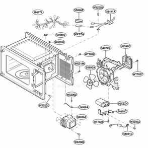 Interior Parts Diagram and Parts List for ACM1420AB ABKEAMA LG Range
