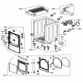 Part Location Diagram of ADC73927708 LG DOOR ASSEMBLY