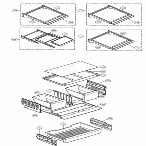 Refrigerator Parts Diagram and Parts List for LFXS24663S ASTCNA1 LG Refrigerator