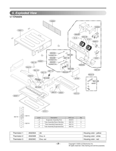 Diagram 1 Diagram and Parts List for LMDN097HV4 BWHBEUS LG Air Conditioner
