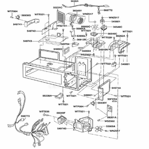 Interior Parts 2 Diagram and Parts List for JMV9118AAQ ABSEJEN LG Range