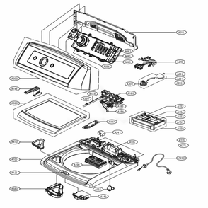 Part Location Diagram of MGC63082704 LG PANEL,REAR