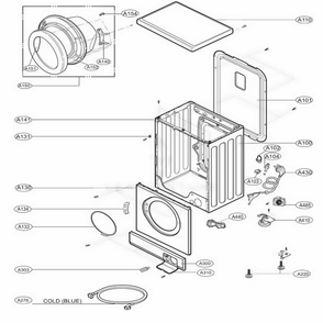Part Location Diagram of ACQ73211101 LG Cover Assembly,lower