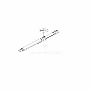 Extension Pipe Diagram and Parts List for A905RM ABRELGA LG Upright Vacuum