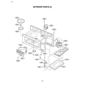 Section 6 Diagram and Parts List for MVH1615WW CWHEGSE LG Microwave Oven Combo