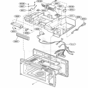 Interior Parts 2 Diagram and Parts List for MMV5207AAB AB1EMTG LG Range