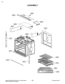 Assembly Diagram and Parts List for WSEK4719S ASTLSGN LG Wall Oven