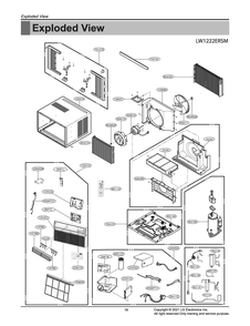 Diagram 1 Diagram and Parts List for LW1222ERSM AT1AHDP LG Air Conditioner