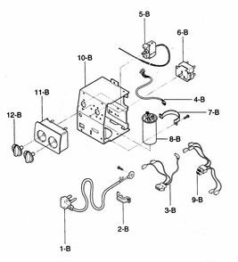 Control Box Assy Diagram and Parts List for 58073103200  Kenmore Air Conditioner
