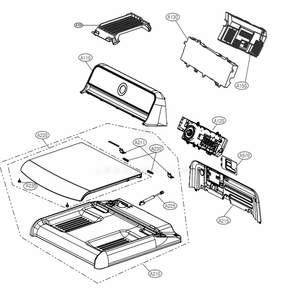 Part Location Diagram of AGL74672607 LG PANEL ASSEMBLY,FRONT