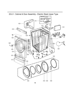 Diagram 2 Diagram and Parts List for GDL1329QEW7  LG Dryer