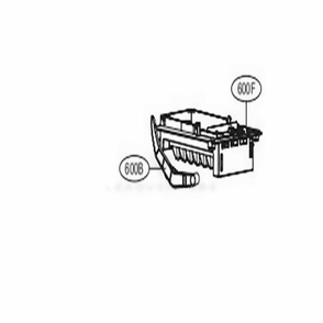 Ice Maker And Ice Bin Parts Diagram and Parts List for LFCS27596S ASTCNA4 LG Refrigerator