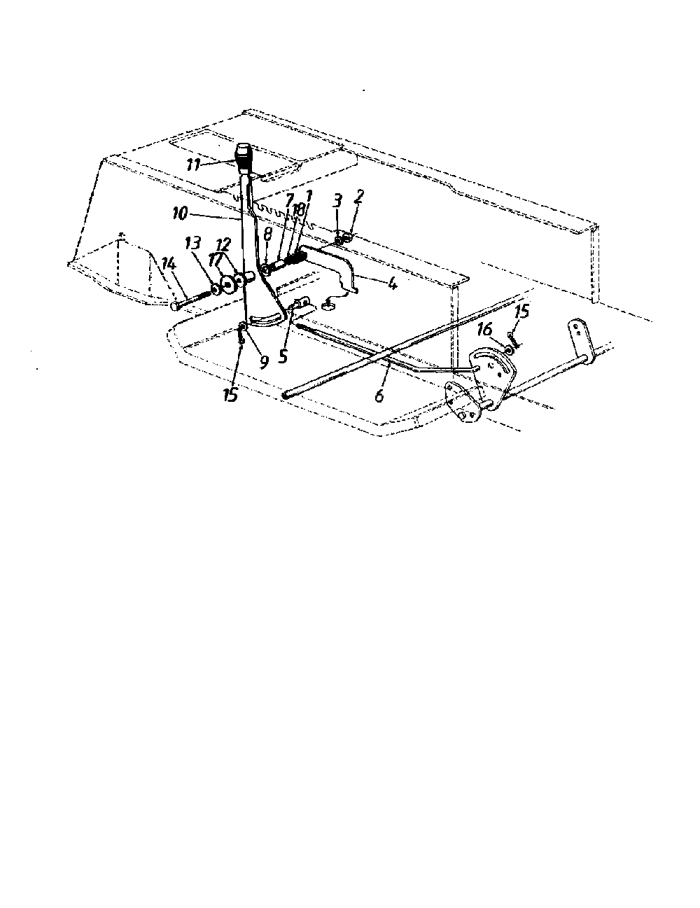 Speed selector//lever assembly Diagram and Parts List for 13AH665F020  MTD Lawn Tractor
