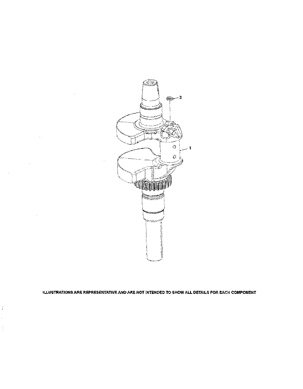 Crankshaft Diagram and Parts List for 17BSDALB099  MTD Lawn Tractor